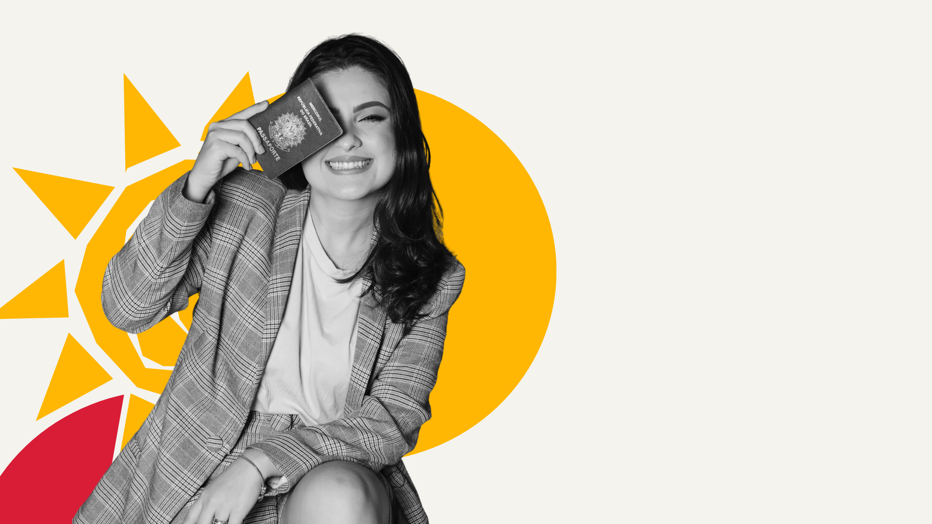 Thaís Cardoso com passaporte